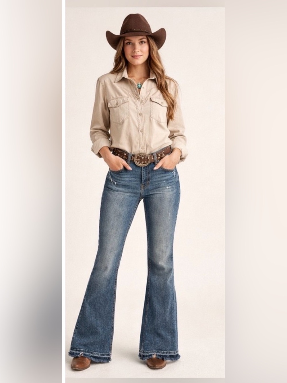 Shyanne Denim Flare Jeans Sz. 28 Tall Girl Friendly